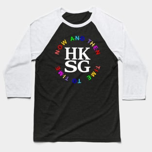 Hong Kong and Singapore (Color Version) Baseball T-Shirt